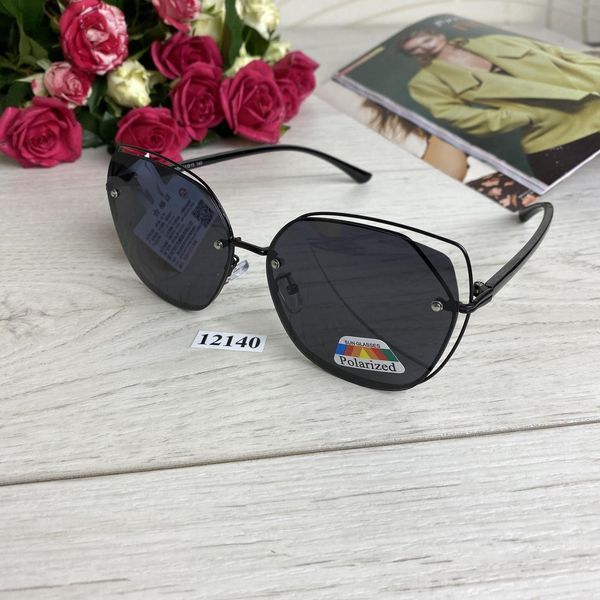 Стильні чорні сонцезахисні окуляри лінза polarized