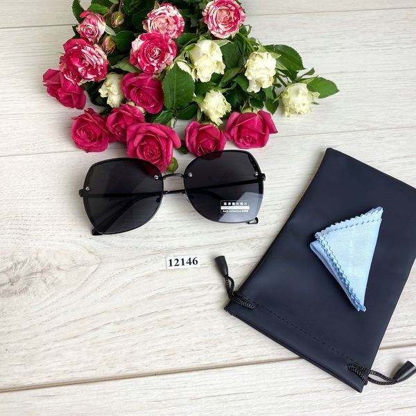 Стильні чорні сонцезахисні окуляри лінза polarized