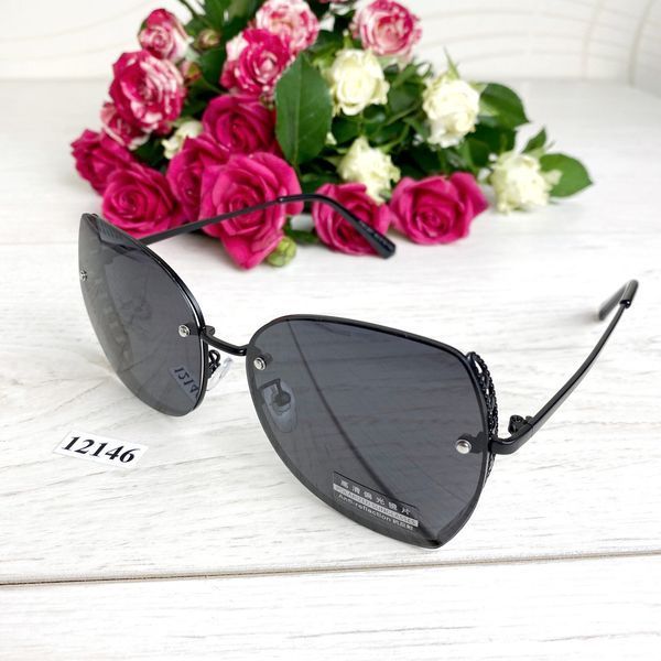 Стильні чорні сонцезахисні окуляри лінза polarized