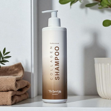 Top Beauty Шампунь для волосся з колагеном, 500 мл, Білий