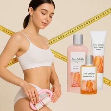 NaNiBeauty Антицелюлітний набір ANTICELLULITE COMPLEX + масажер у ПОДАРУНОК
