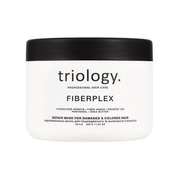 Відновлювальна маска для пошкодженого та фарбованого волосся FIBERPLEX Triology, 330 г