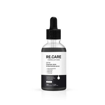Re.Care Сироватка-детокс з вугіллям, кислотами та ніацинамідом Detox Charcoal, 30 мл