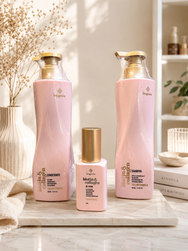 Набір для волосся Bogenia Biotin & Collagen (шампунь, кондиціонер, сироватка)