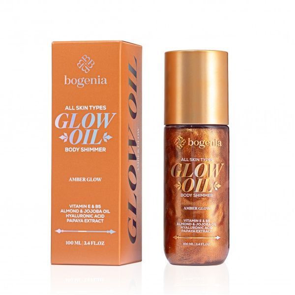BG462 Олія-шимер для тіла Glow Oil Body Shimmer Bogenia, 003 Amber Glow